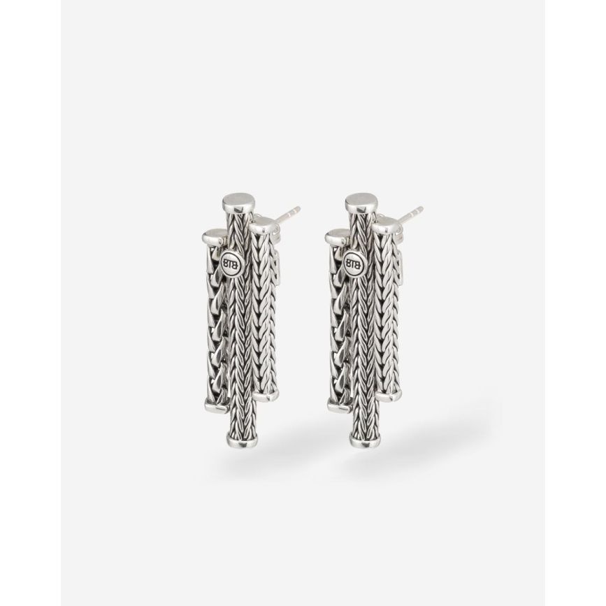 buddha to buddha Oorhangers Triple Mini Zilver