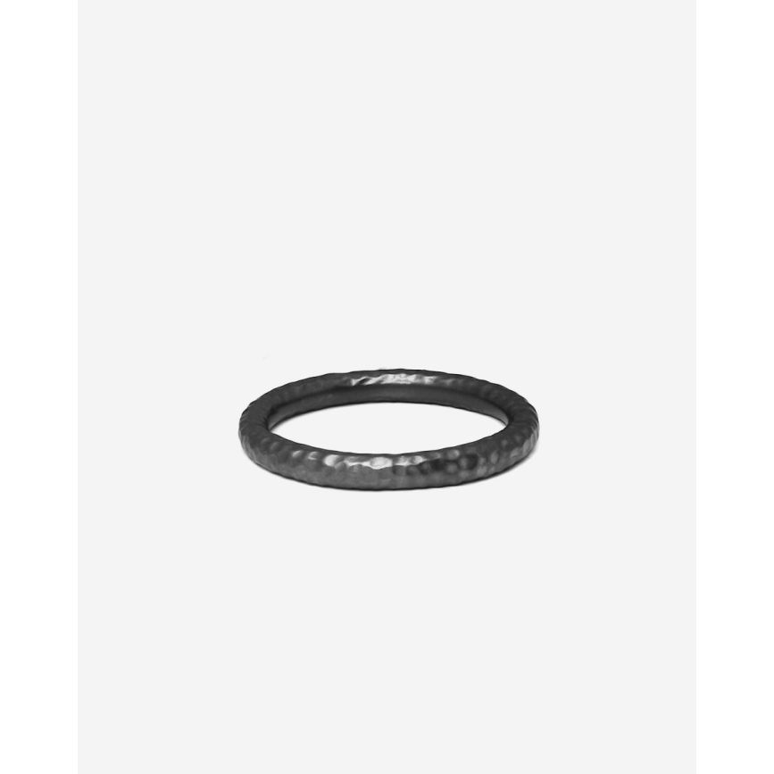 Buddha To Buddha Ring Dunia Hammered Zwart