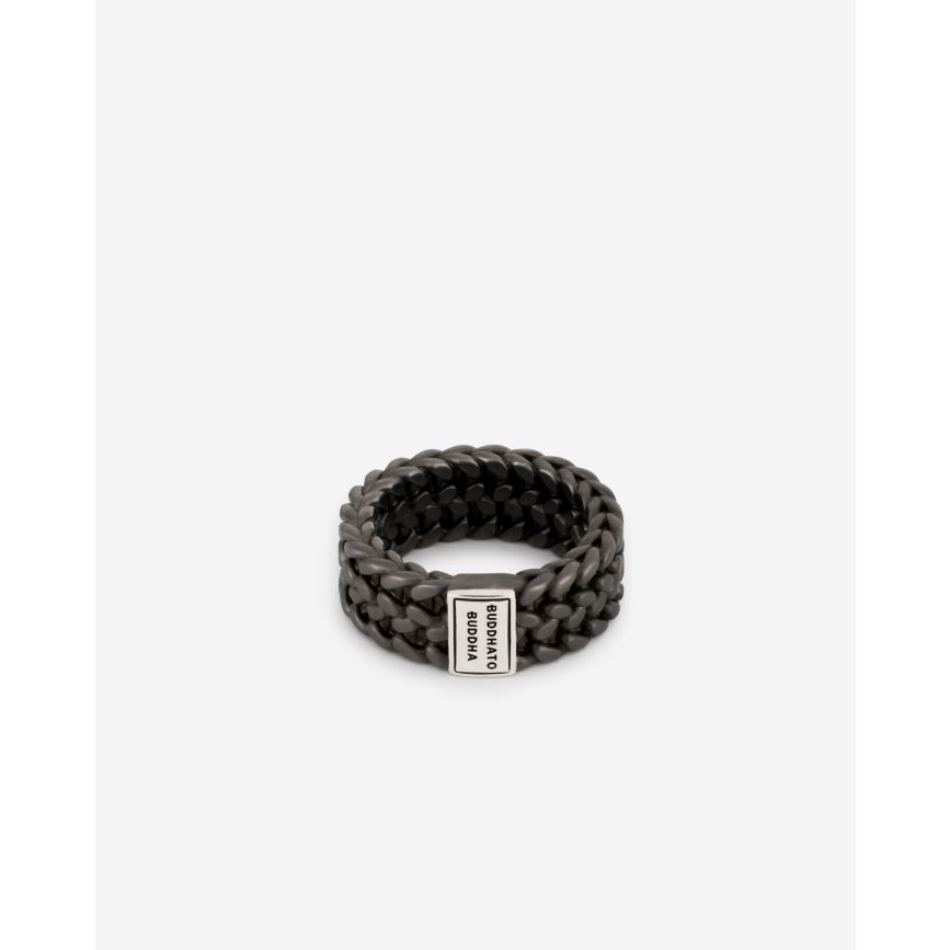 buddha to buddha Ring Julius Zwart Rhodium Zilver