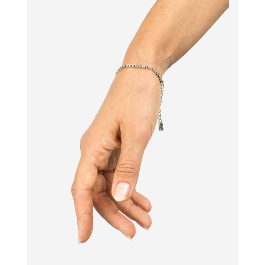 Buddha To Buddha Stacking Armband Venetian Zilver