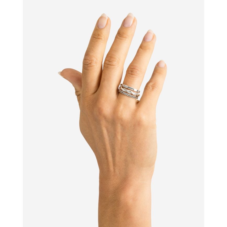 Buddha To Buddha Stacking Ring Barbara Mix Zilver