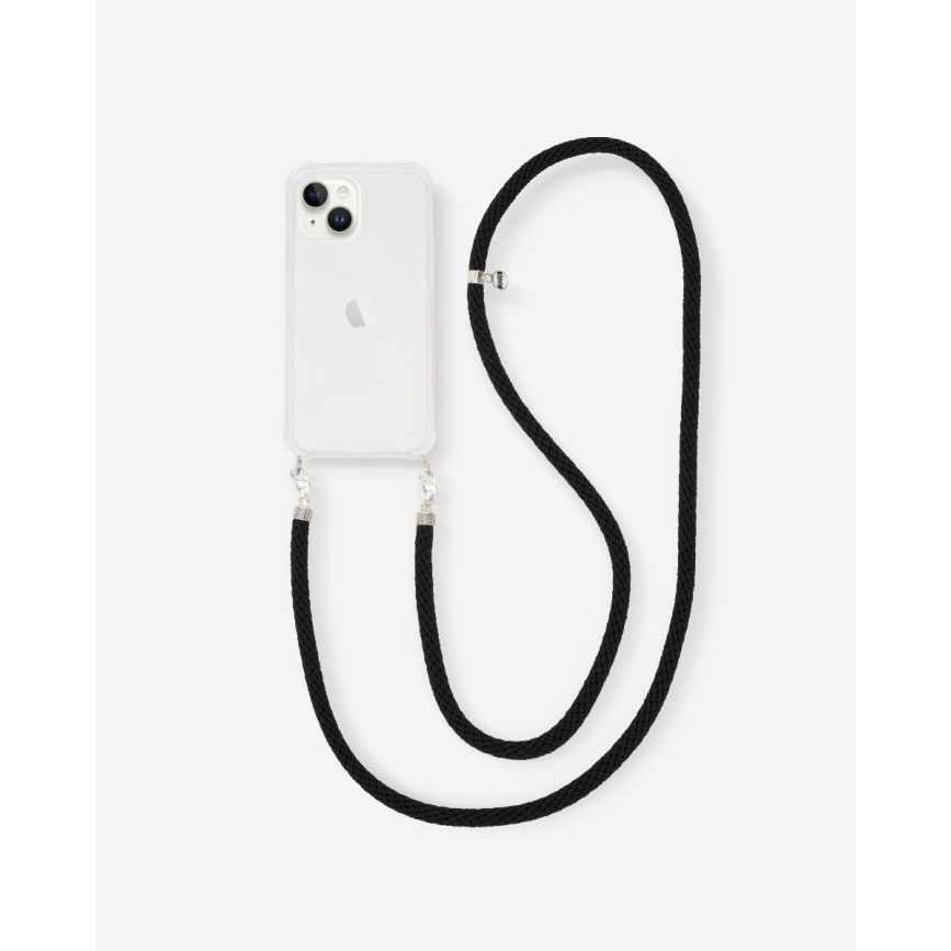 buddha to buddha Telefoon Koord Zilver Zwart