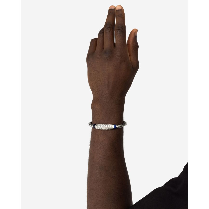 Buddha To Buddha Cuff Armband Ellen Stone Tigereye Navy