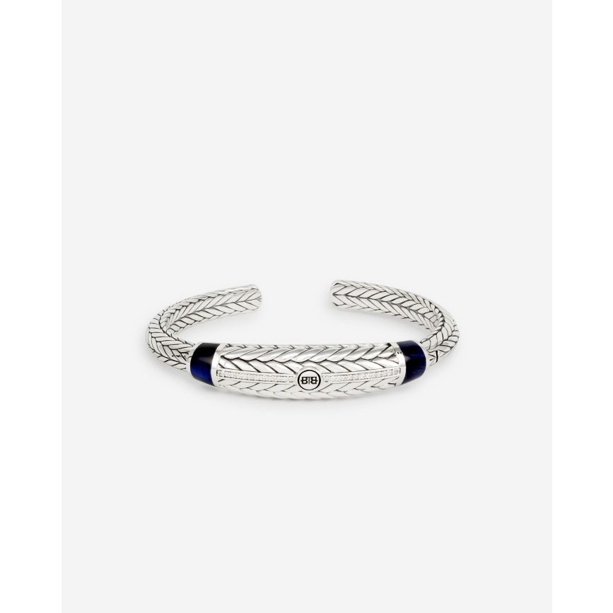 buddha to buddha Cuff Armband Ellen Stone Tigereye Navy