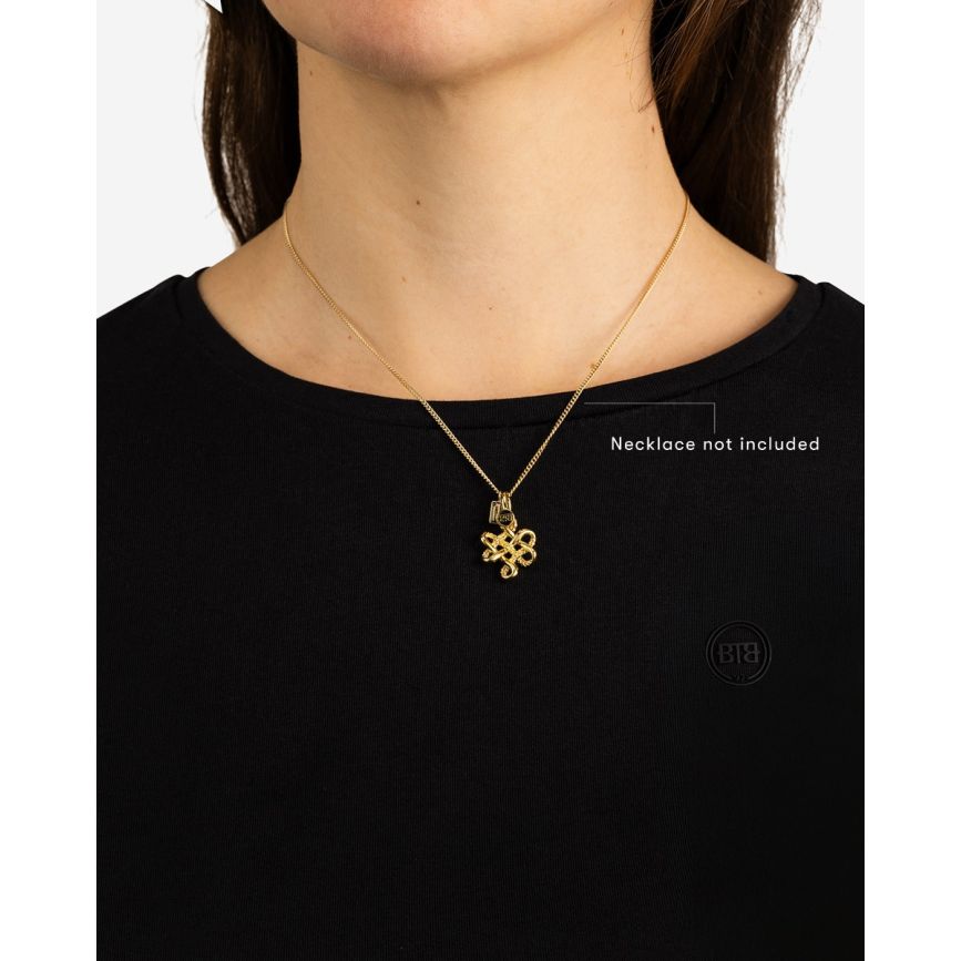 Buddha To Buddha Endless Knot XS Hanger Verguld Zilver
