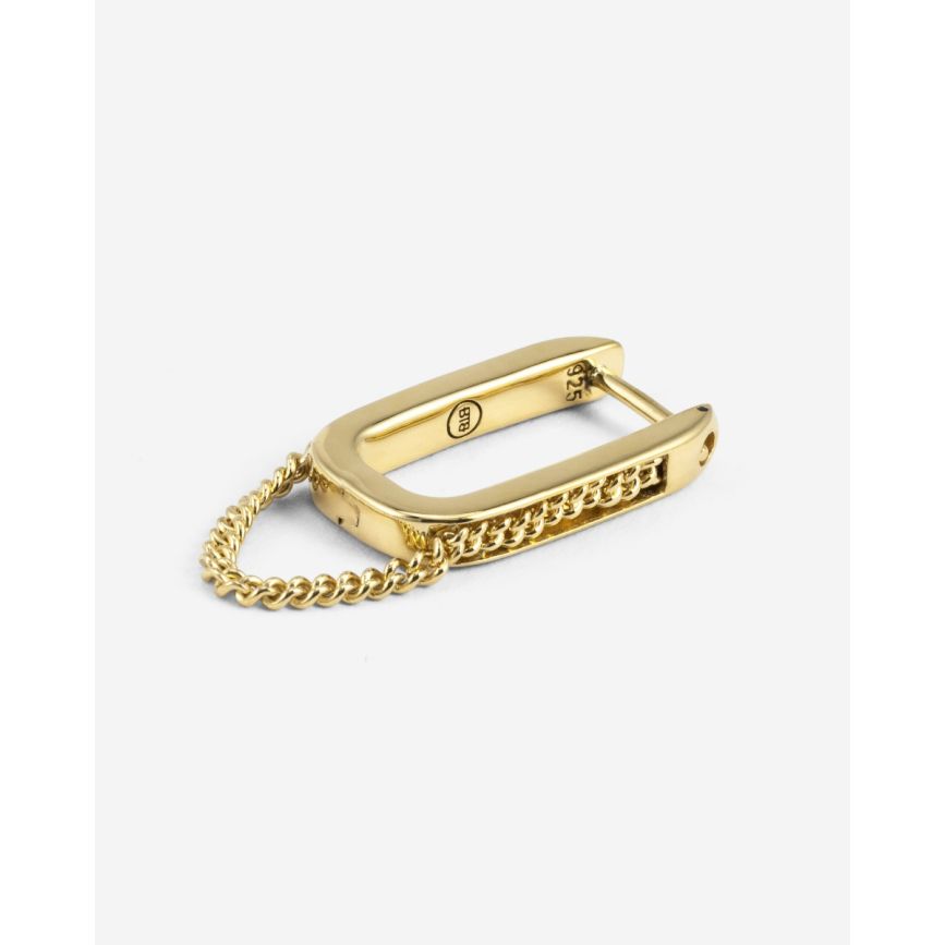 Buddha To Buddha Essential Hoop Chainlink Verguld Zilver Single Piece