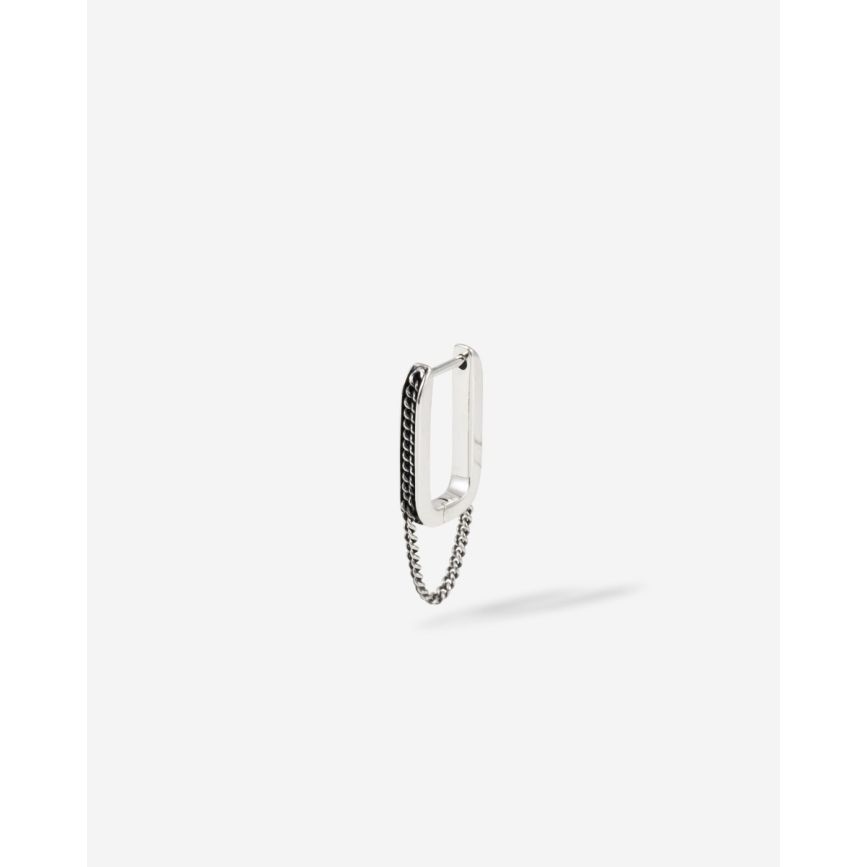 buddha to buddha Essential Hoop Chainlink Zilver Single Piece
