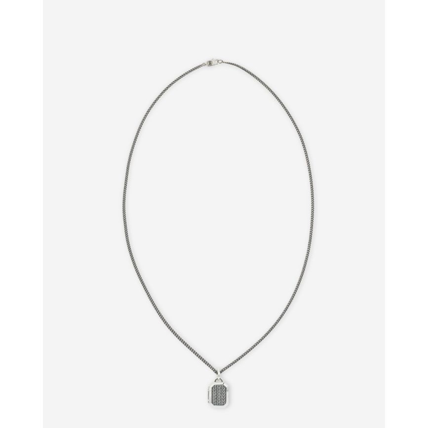 buddha to buddha Ketting Barbara Medaillon Zilver 60cm