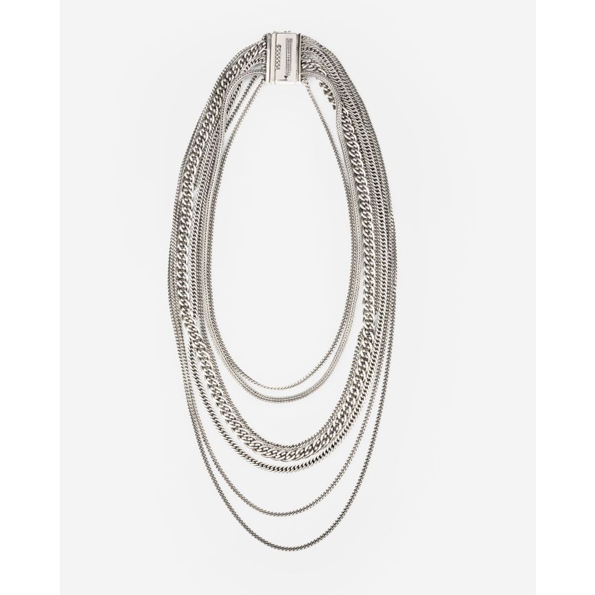 buddha to buddha Ketting Nathalie Multi Chain Zilver 75 cm