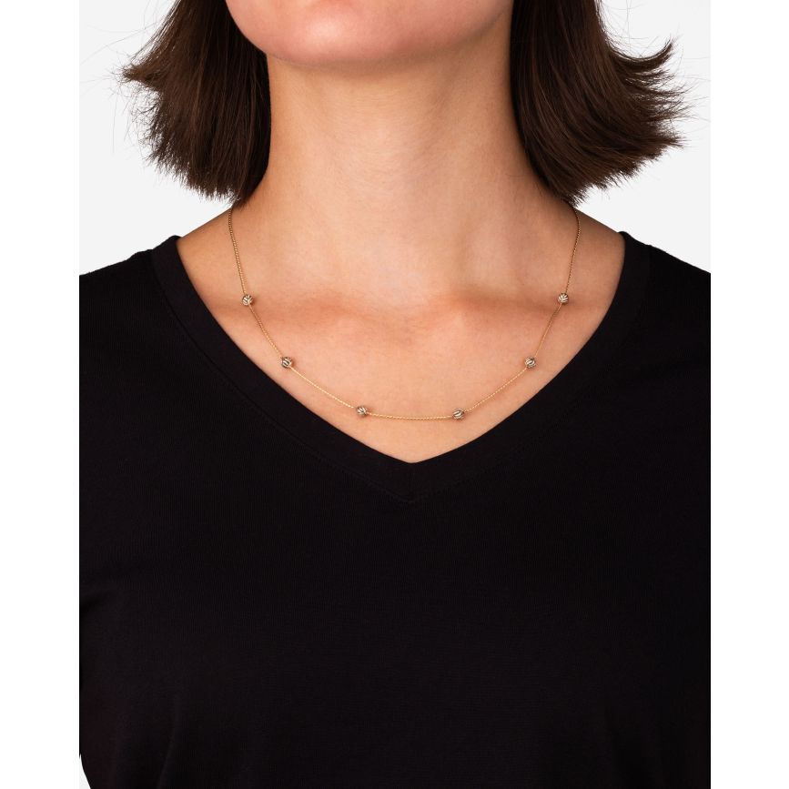 Buddha To Buddha Ketting Refined Katja Goud 14kt 50 Cm