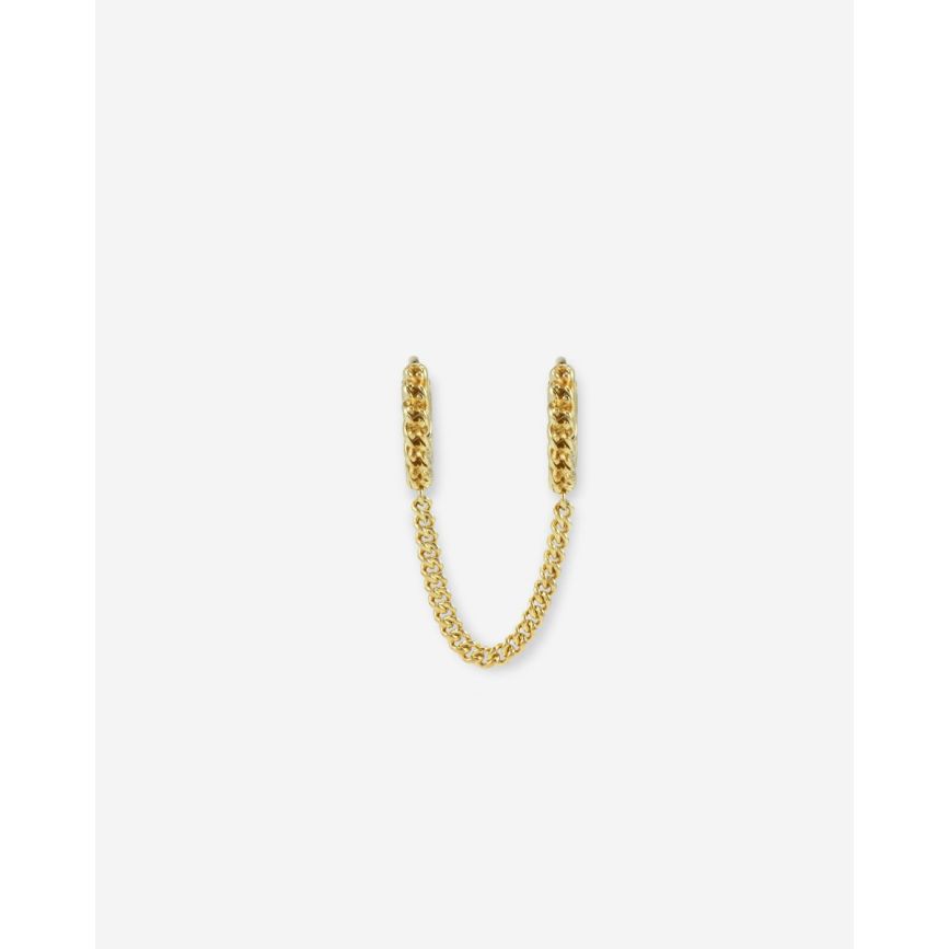 Buddha To Buddha Nathalie Hoops Dubbel Gelinkt Verguld Zilver Single Piece