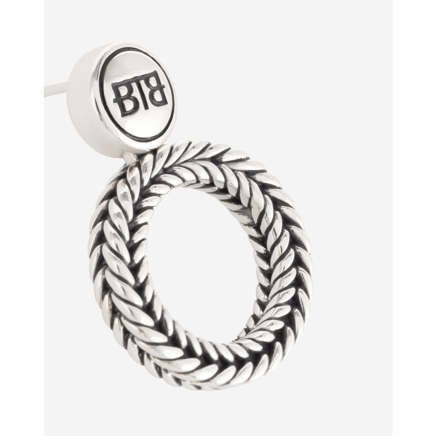 Buddha To Buddha Oorbel Barbara Rond Zilver Single Piece