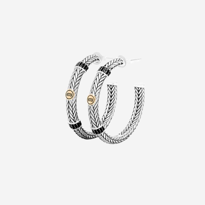 buddha to buddha Oorbellen Ellen Limited Hoop Zilver Goud 14kt buddha to buddha Oorbellen Ellen Limited Hoop Zilver Goud 14kt