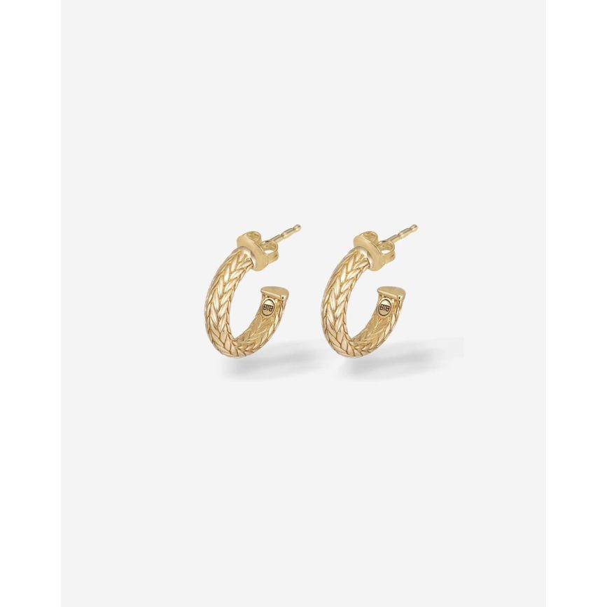 buddha to buddha Oorbellen Ellen XS Creole Goud YG 14kt