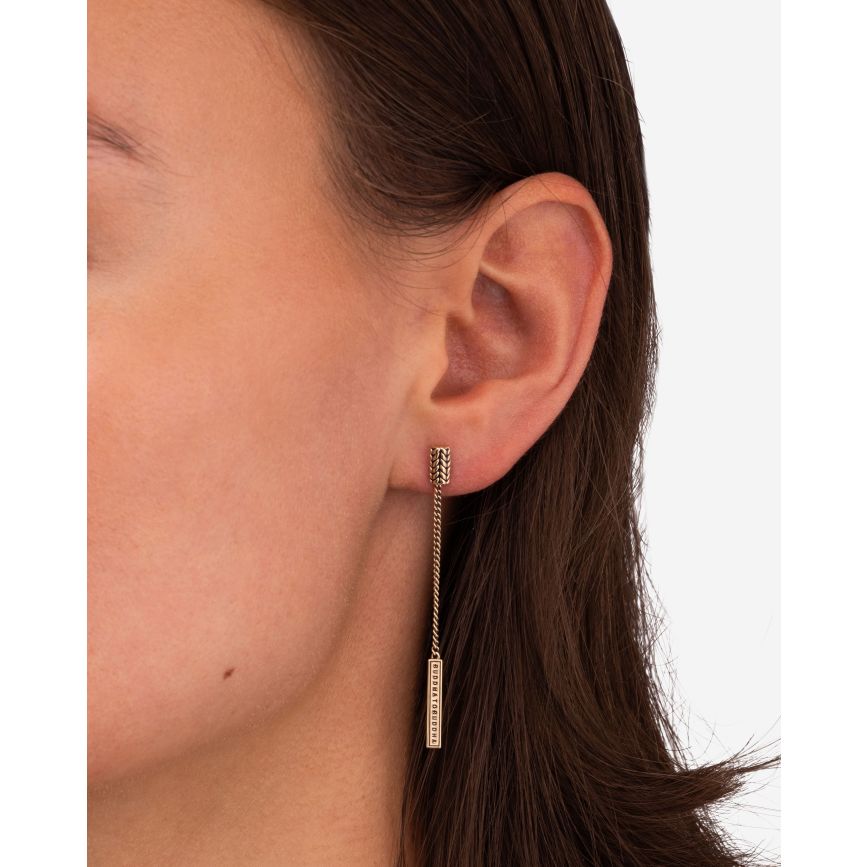 Buddha To Buddha Oorknopje Ellen Goud 14kt Single Piece