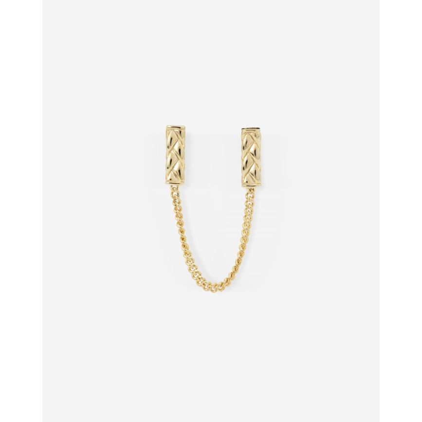 buddha to buddha Oorknopje George Dubbel Verguld Single Piece