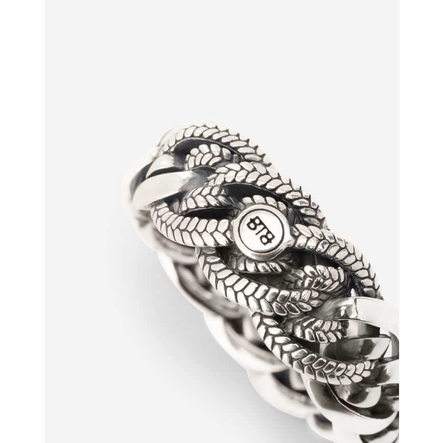Buddha To Buddha Ring Nathalie Small Textuur Nathalie Zilver