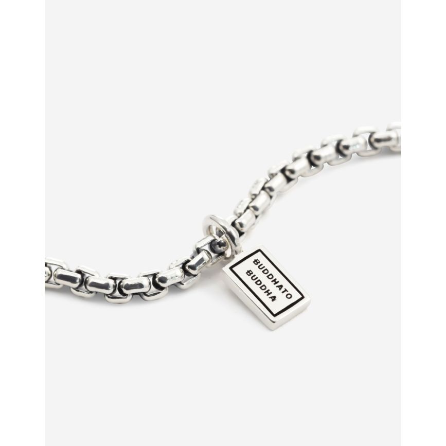 Buddha To Buddha Stacking Ketting Venetian Zilver 46-50 Cm
