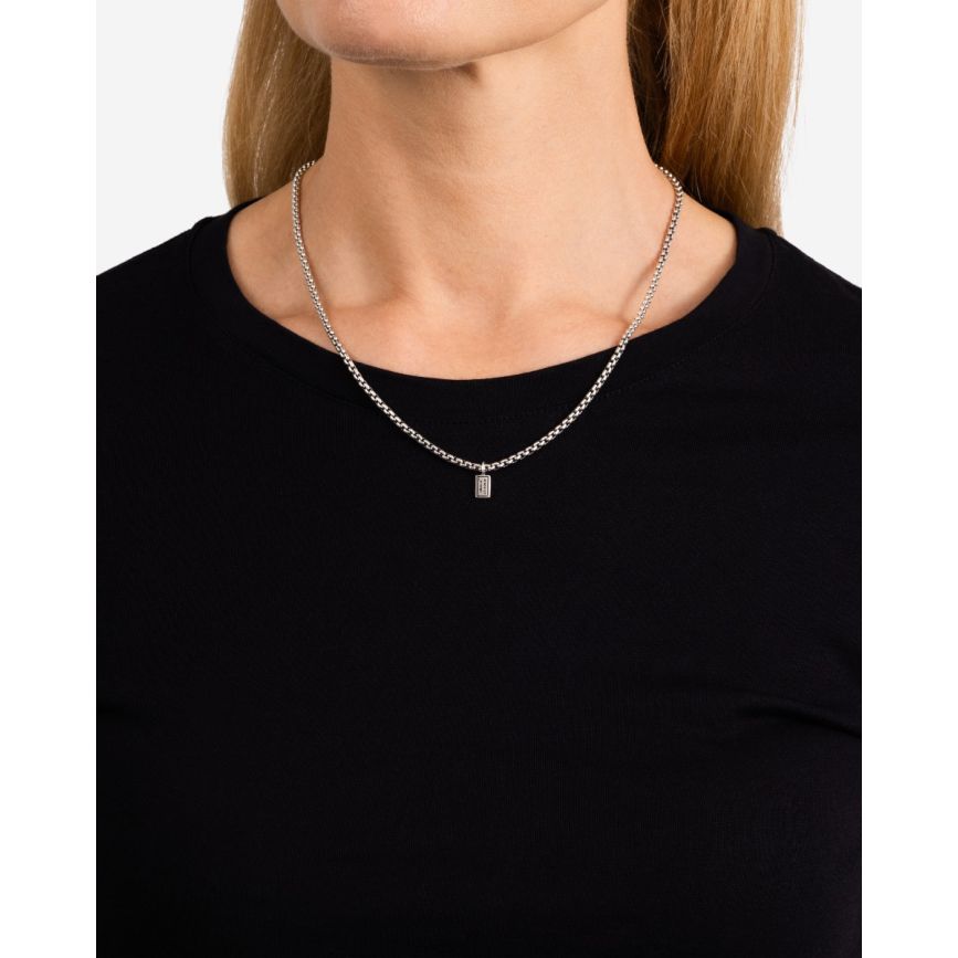 Buddha To Buddha Stacking Ketting Venetian Zilver 46-50 Cm