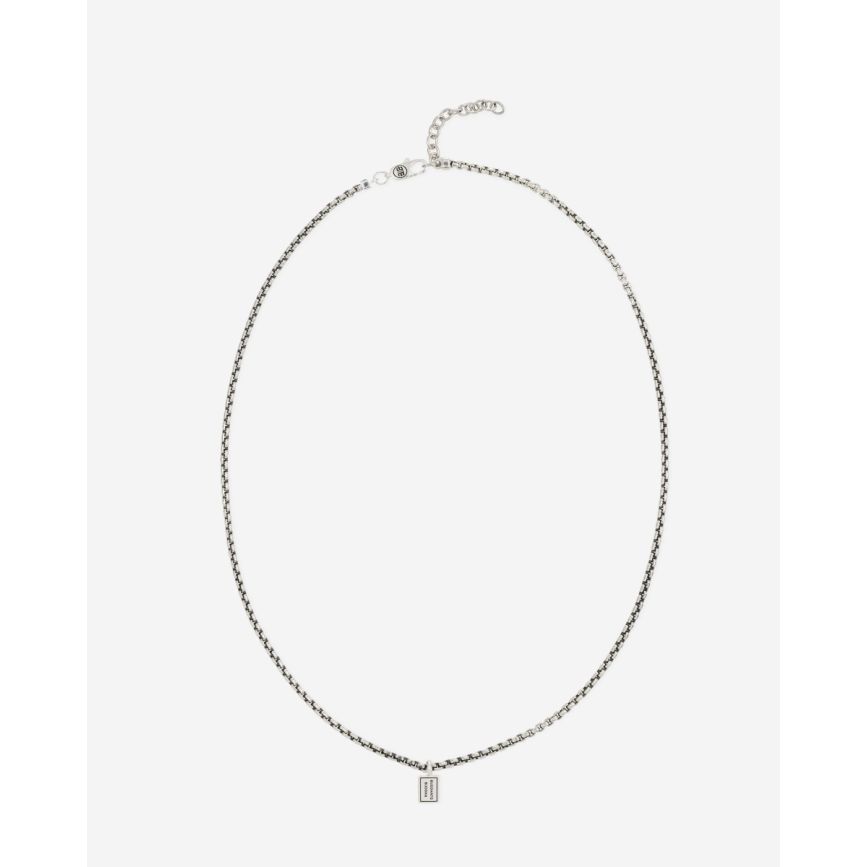 buddha to buddha Stacking Ketting Venetian Zilver 46-50 cm