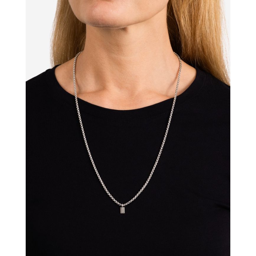 Buddha To Buddha Stacking Ketting Venetian Zilver 61-65 Cm