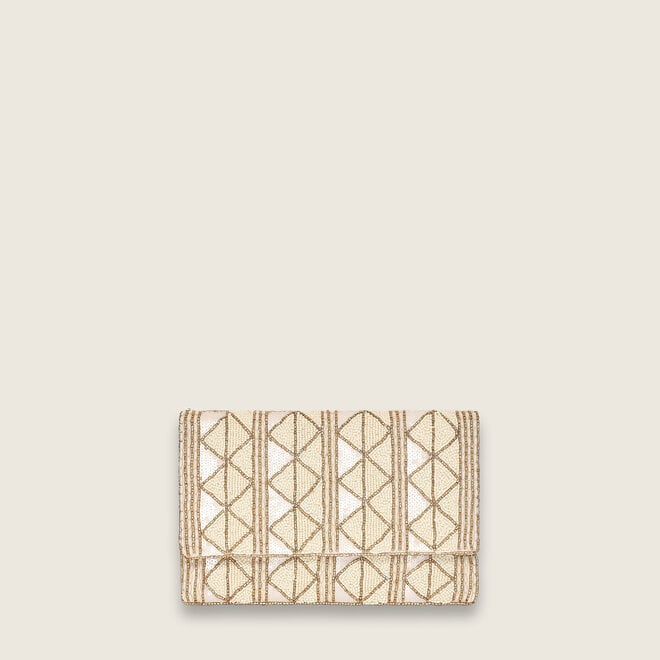 bulaggi Aztek clutch ( creme kleurige )