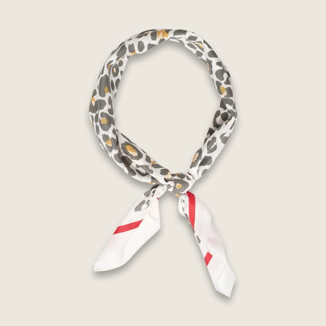 bulaggi Bandana dierenprint shawl (rood)