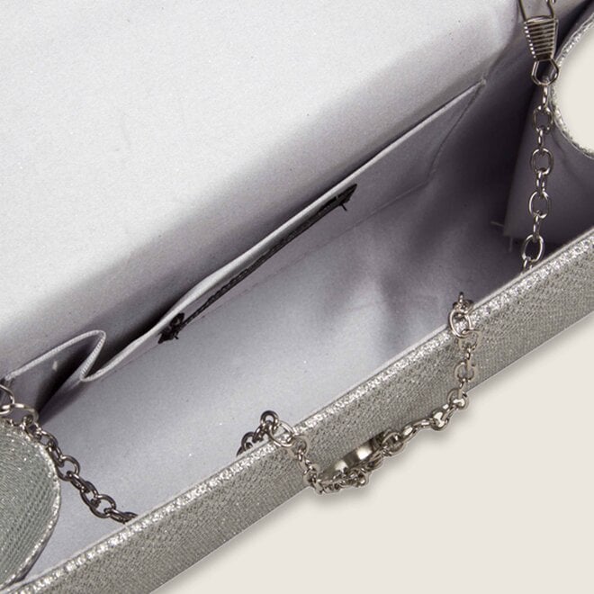Bulaggi Clutch Glitter Dionne (zilver)