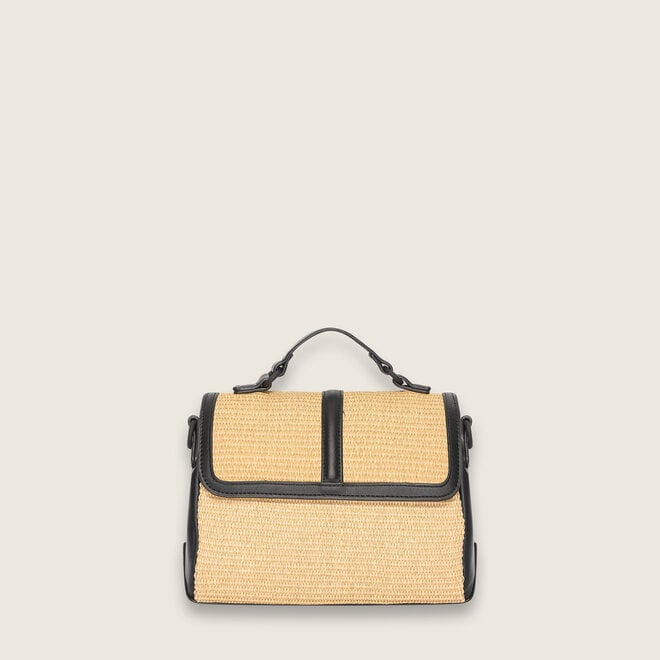 bulaggi color straw handbag ( zwarte )