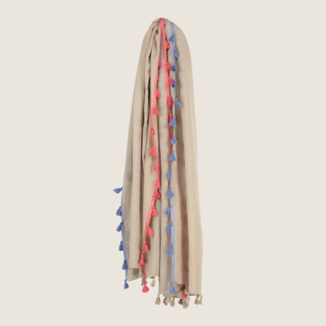 Bulaggi Pompoen Shawl (taupe)