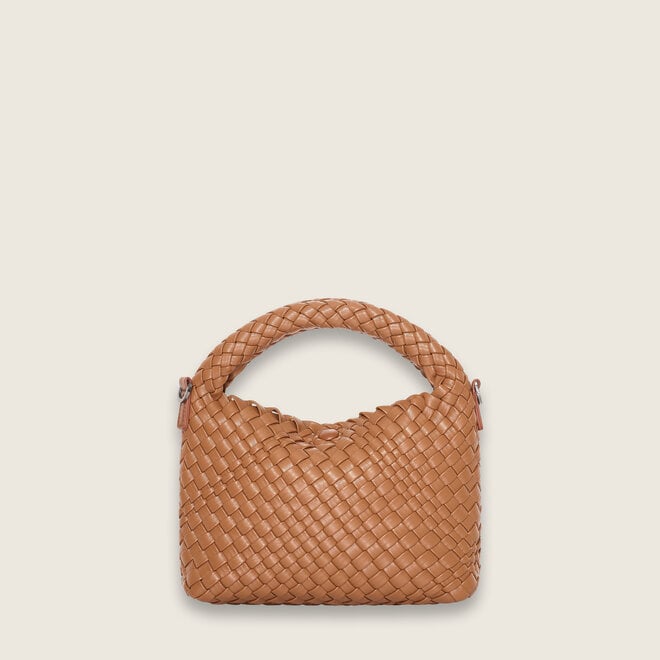 bulaggi weave handbag ( cognac )