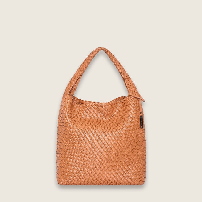 bulaggi weave hobo ( cognac )