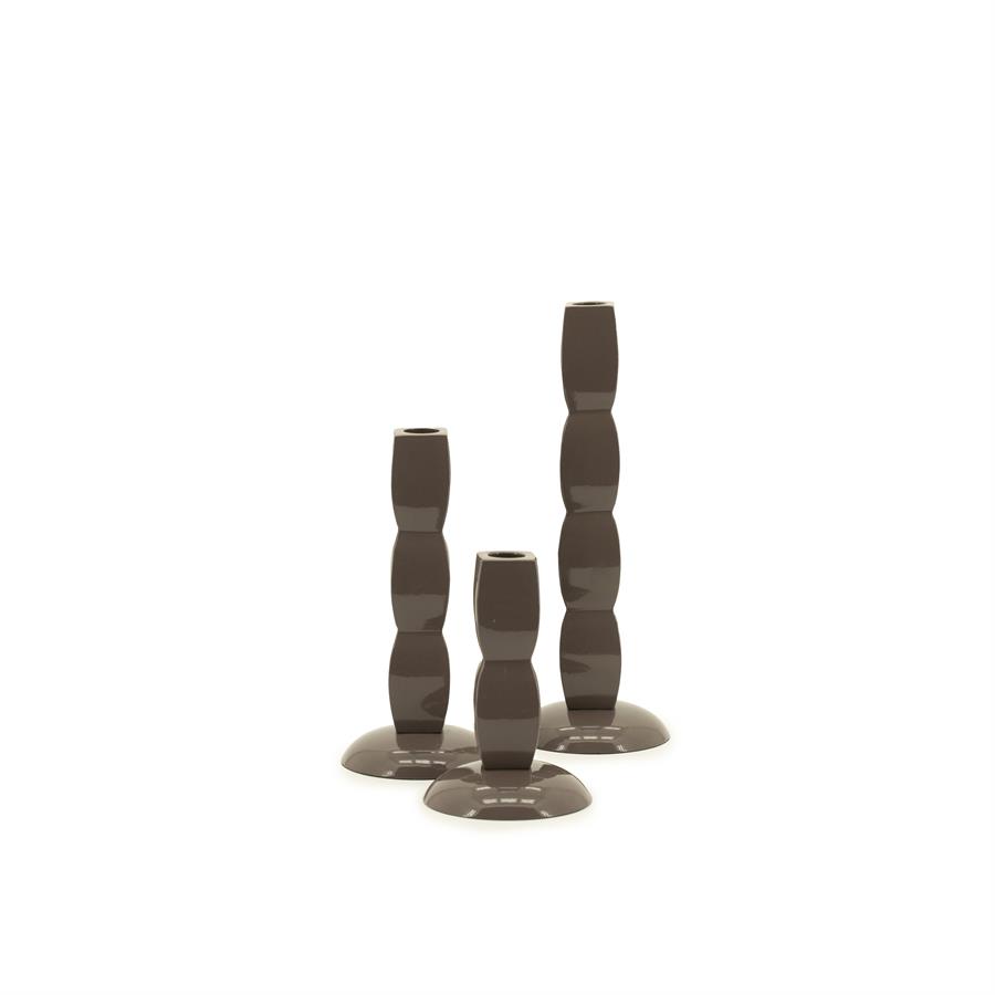 by boo Candle holder Prinz – dark taupe