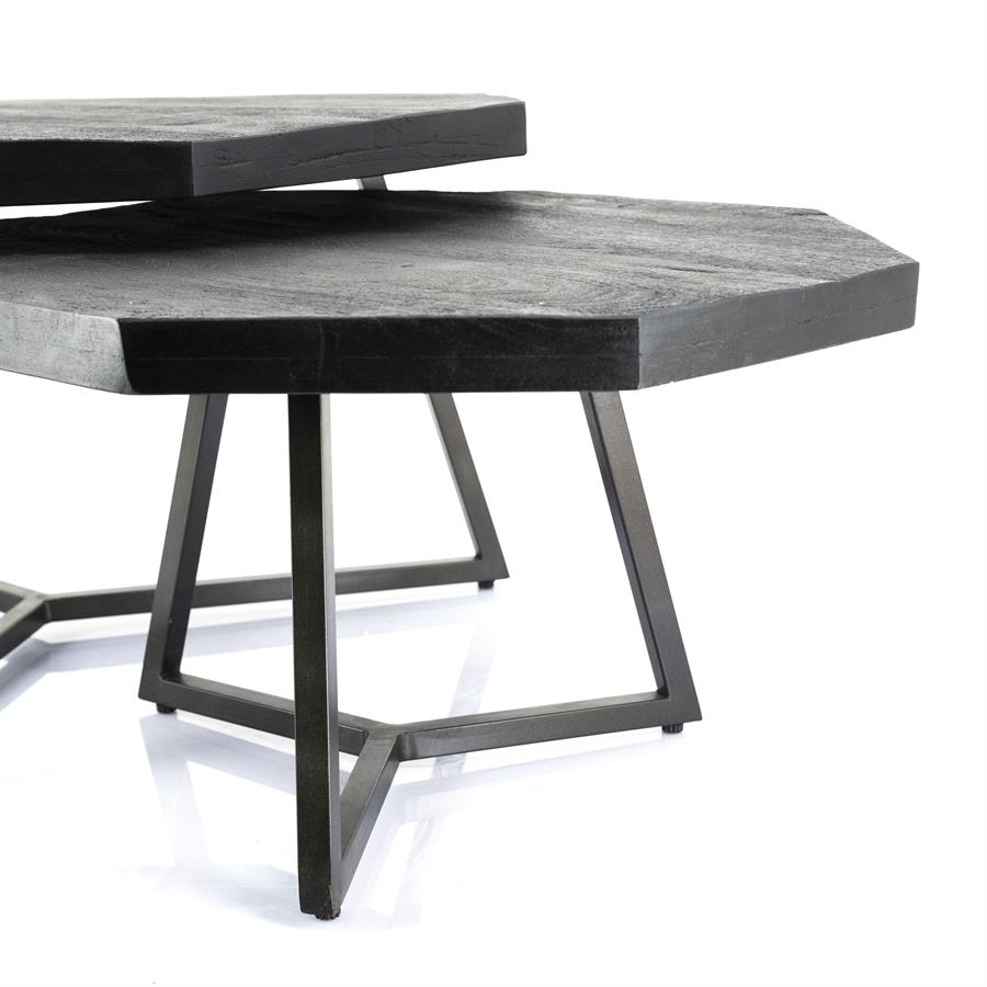 By Boo Coffeetable Set Octagon – Black