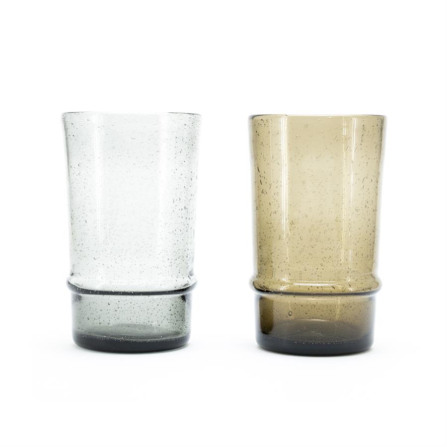 By Boo Drinking Glass Bubble Large – Grey