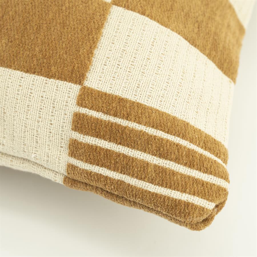 By Boo Pillow Twist 45×45 Cm – Mustard