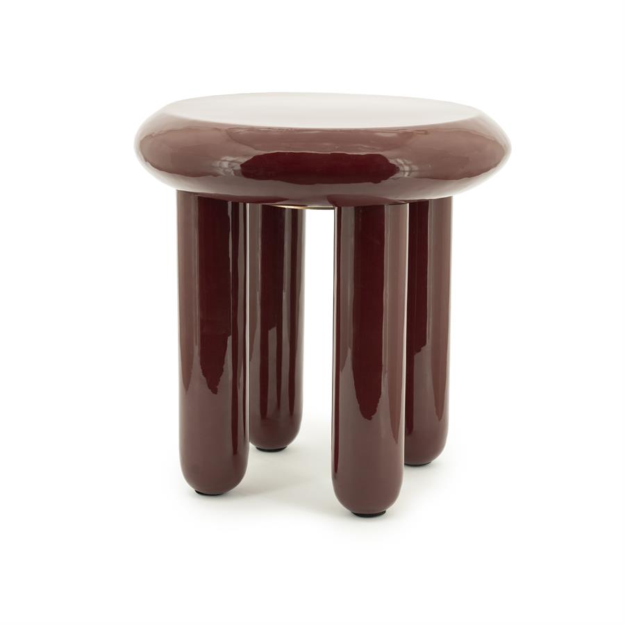 By Boo Side Table Balloon – Burgundy