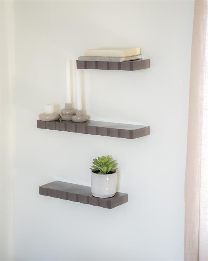 By Boo Wall Shelf Prinz – Dark Taupe