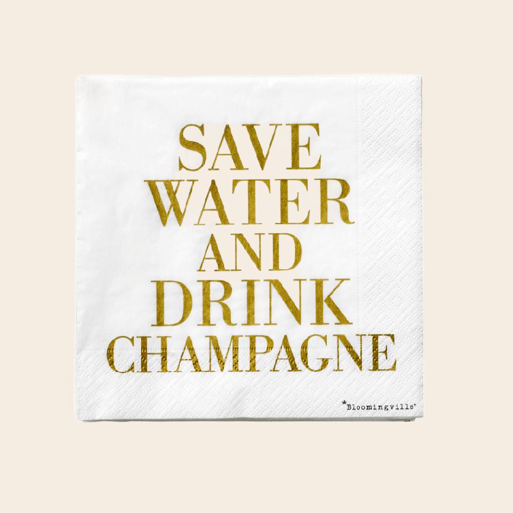 by nord servetten 'Save Water' - set/20