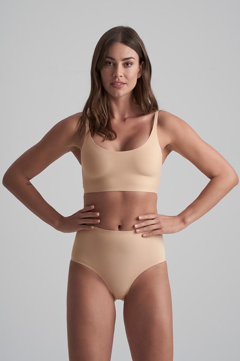 bye bra BH Top Met Ronde Hals – Beige