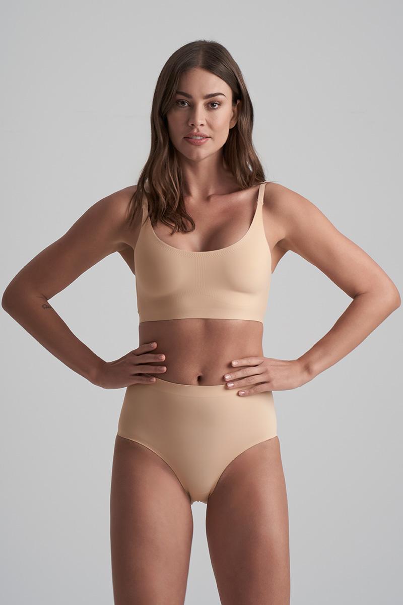 bye bra Invisible slip met middelhoge taille – Beige