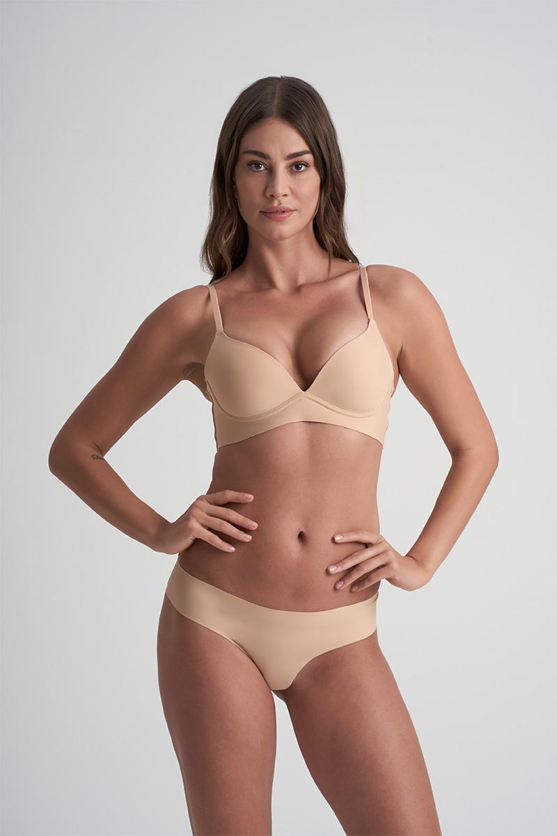 bye bra Ontzichtbare String (2/Pack: 1 Beige 1 Zwart)