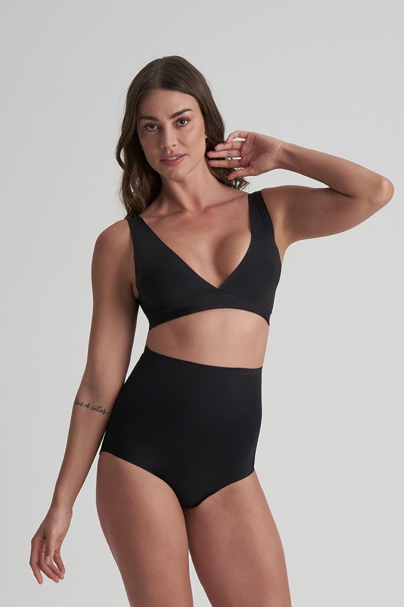 bye bra Padded Slip Hoge Taille – Zwart
