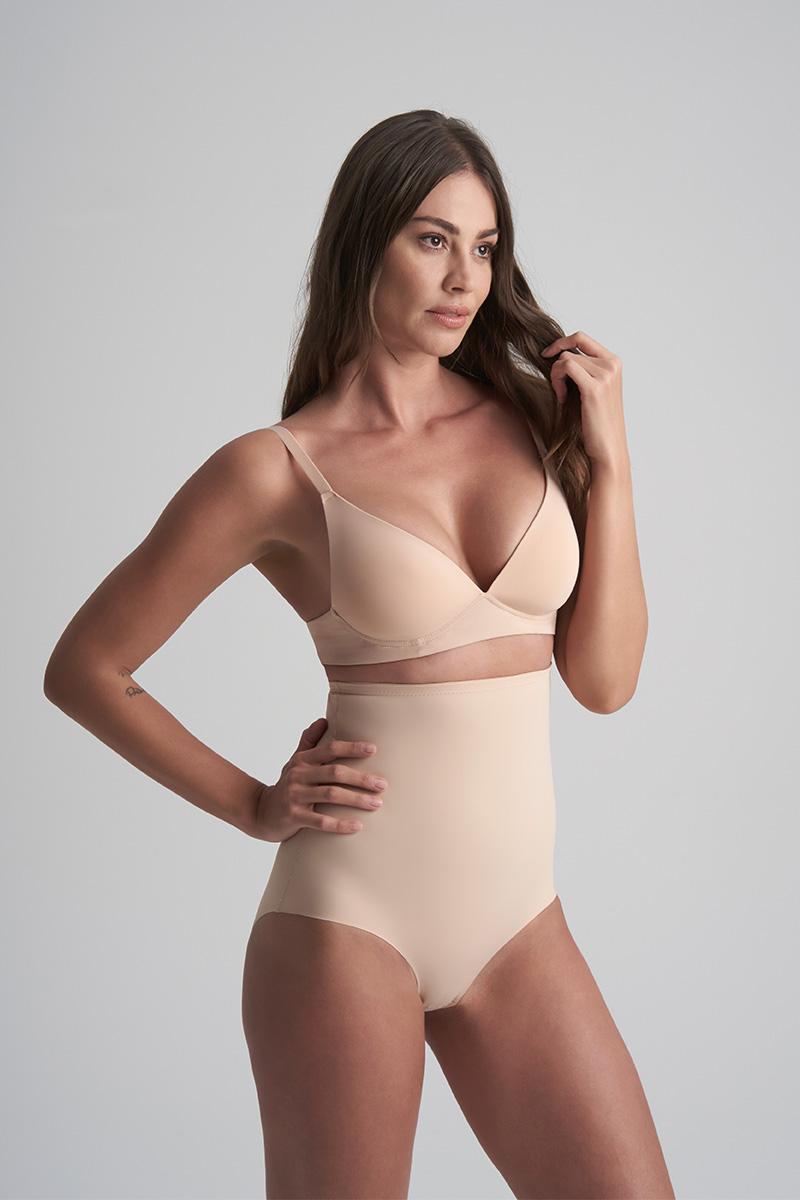 bye bra Sculpting Hoge Taille Slip – Beige