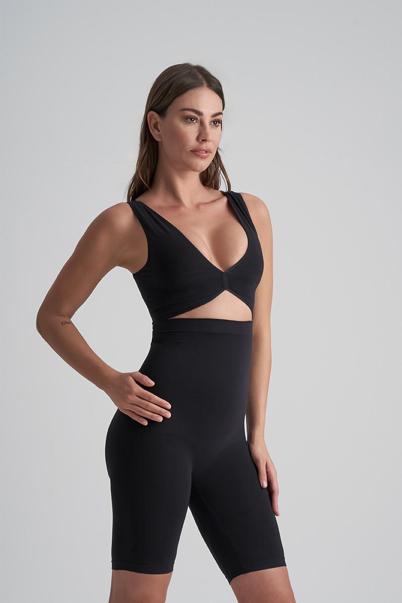 bye bra Soft Touch Seamless Hoge Taille Kort Zwart