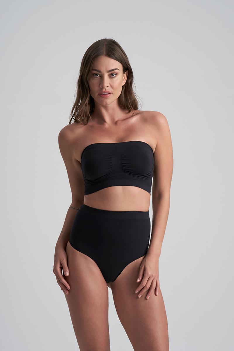 bye bra Soft Touch Seamless Tube BH Top Zwart