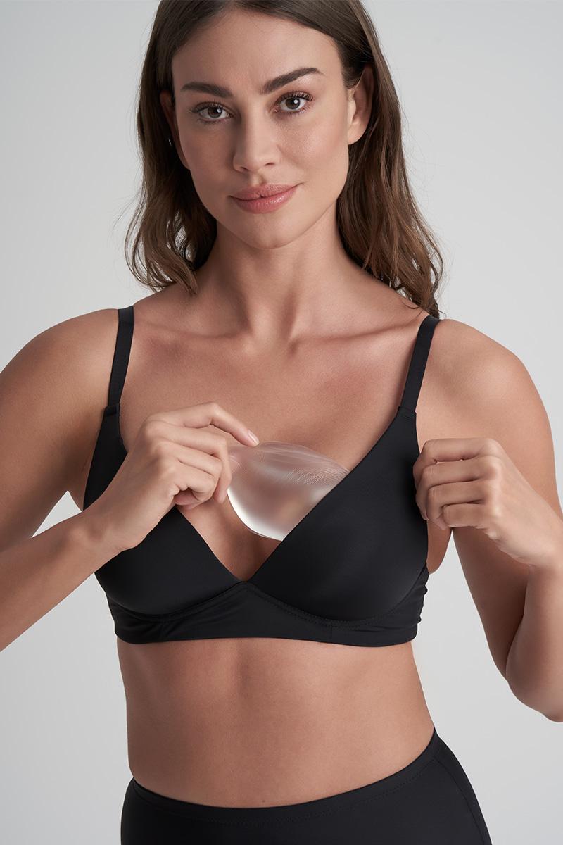 bye bra Waterdichte Half Push-Up Pads