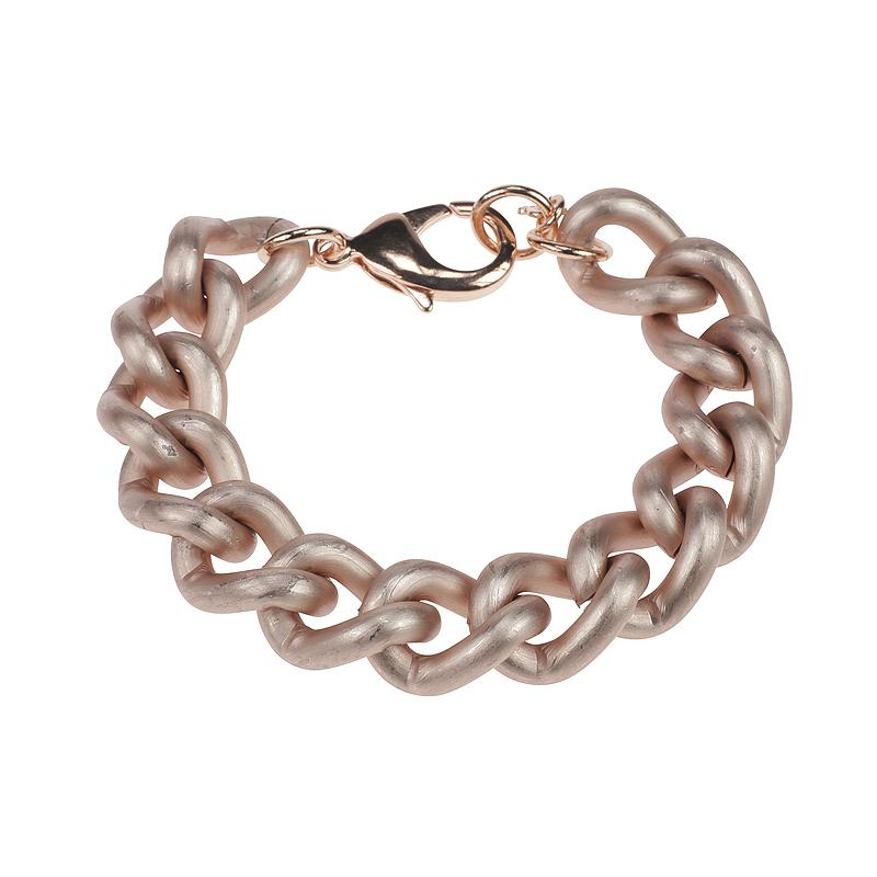 camps & camps armband satin rose gold chunky bracelet