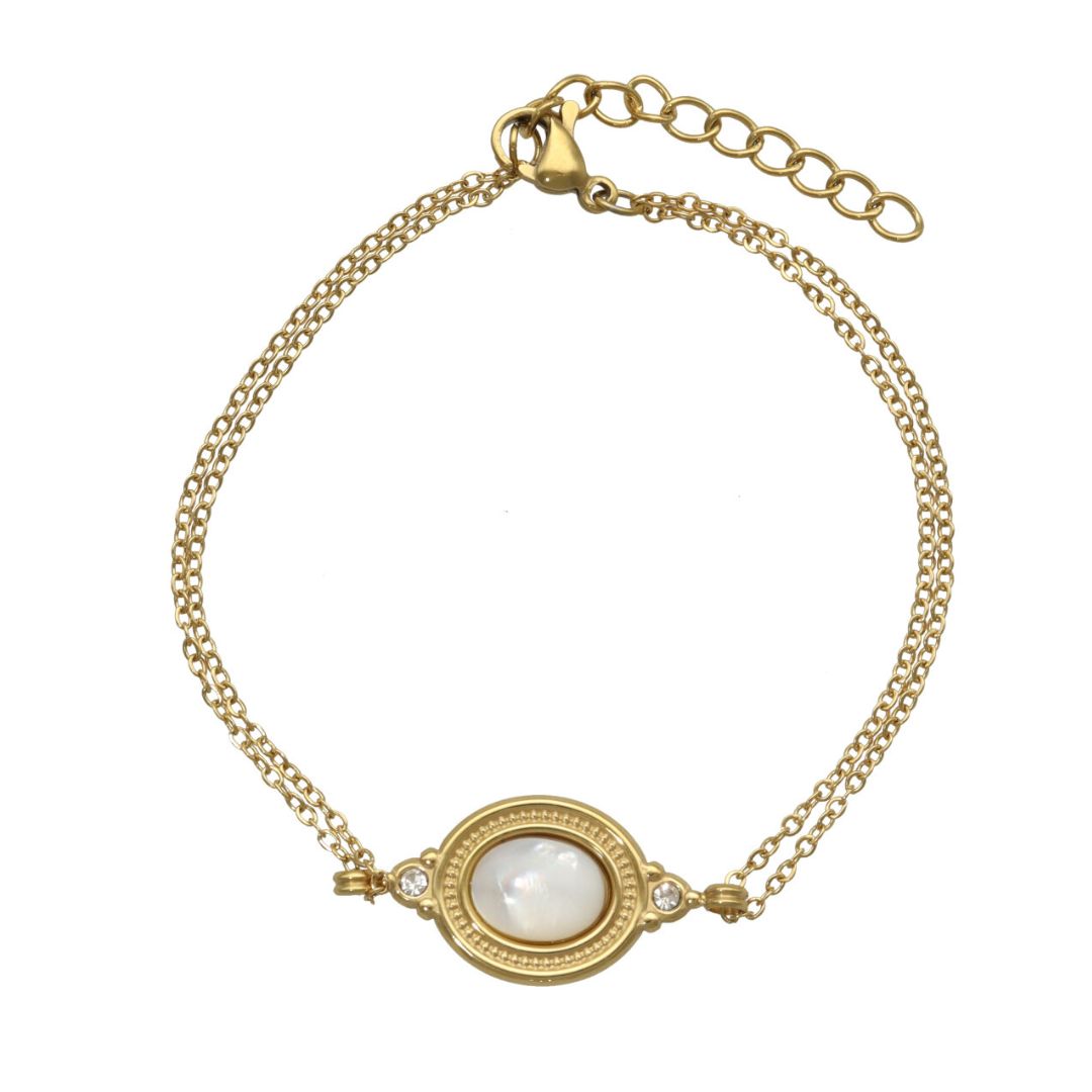 camps & camps armband Vintage Mother of Pearl Bracelet