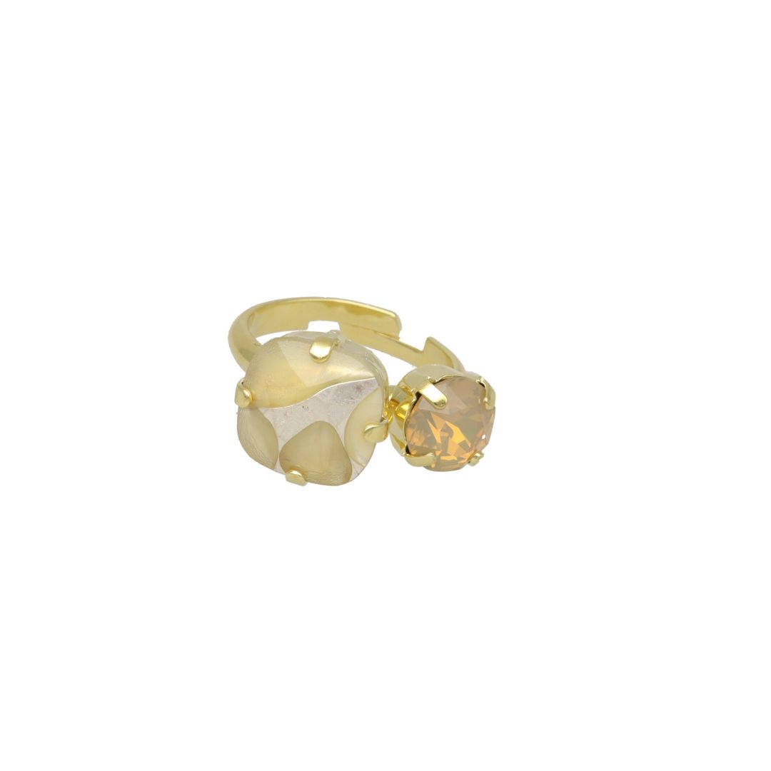 camps & camps 6L036_SIV Silver Ivory Harmony Ring